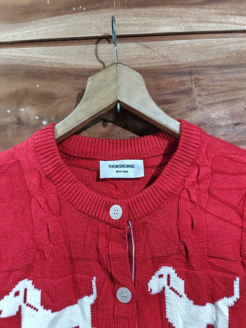 THOM BROWNE CARDIGAN (Category: Activewear) located in Tagum. Submitted by danelle_closet1106 (Listing ID 1468427123, Image 2). Description: THICK MATERIAL AS NEW SIZE:MED TO LARGE WOMENS ISSUE: NASA PIC AT CUT WASHTAG.
