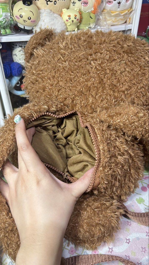 Tim bear plush bag from Universal Studios (Category: Backpacks) located in Manila. Submitted by yume_artsss (Listing ID 1468330876, Image 3). Description: Brand new with tag, please see the attached photos. No issues as seen on the pictures. Can provide video upon request.