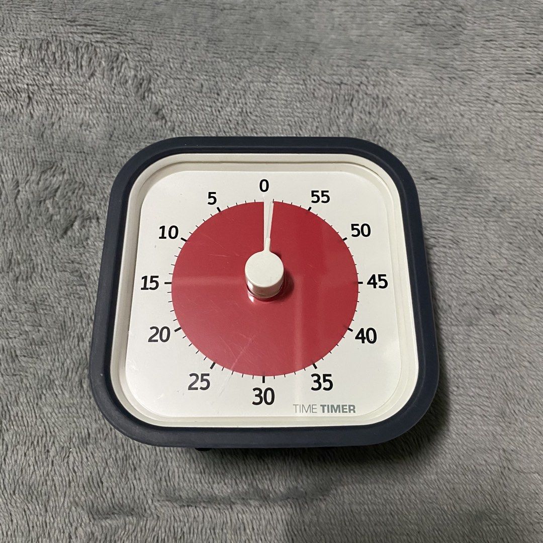Time Timer MOD Home Edition 60-Minute Visual Timer | Cooking Timer | Clock | Japan Surplus | Anik Anik (Category: Clocks) located in Manila. Submitted by zarsak (Listing ID 1468433357, Image 3). Description: - Visual countdown timer with a sleek dark grey silicone case - Red disk clearly displays passing time to keep you on track - Ideal for kids and adults managing homework, cooking, or work tasks - Convenient sound toggle switch located on the 