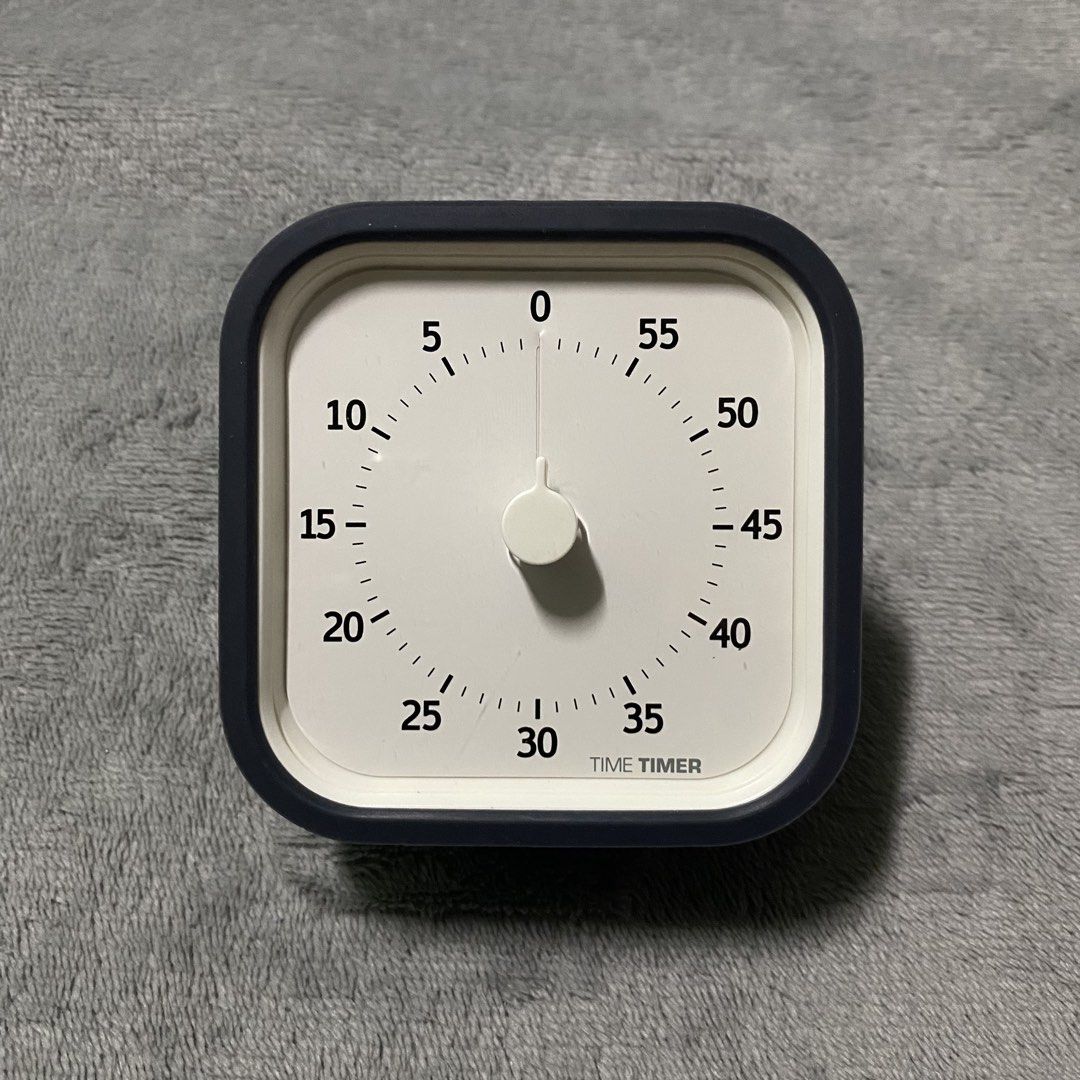 Time Timer MOD Home Edition 60-Minute Visual Timer | Cooking Timer | Clock | Japan Surplus | Anik Anik (Category: Clocks) located in Manila. Submitted by zarsak (Listing ID 1468433357, Image 1). Description: - Visual countdown timer with a sleek dark grey silicone case - Red disk clearly displays passing time to keep you on track - Ideal for kids and adults managing homework, cooking, or work tasks - Convenient sound toggle switch located on the 