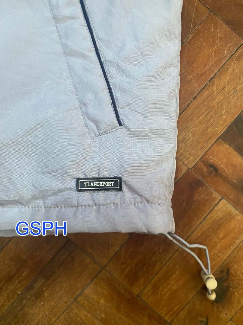 Tlanceport Light Blue Zip-Up Windbreaker Jacket Medium (Category: Coats, Jackets and Outerwear) located in Makati City. Submitted by goodiesstuff_ph_17119811 (Listing ID 1468432085, Image 3). Description: Good to wear on hiking, trekking, Baguio or Tagaytay. - Brand/Model: Tlanceport zip-up jacket - Color: Light grey / light blue - Size: M (tag on collar) - Features: Full front zipper with branded pull tab, vertical chest pocket, lower side pocke