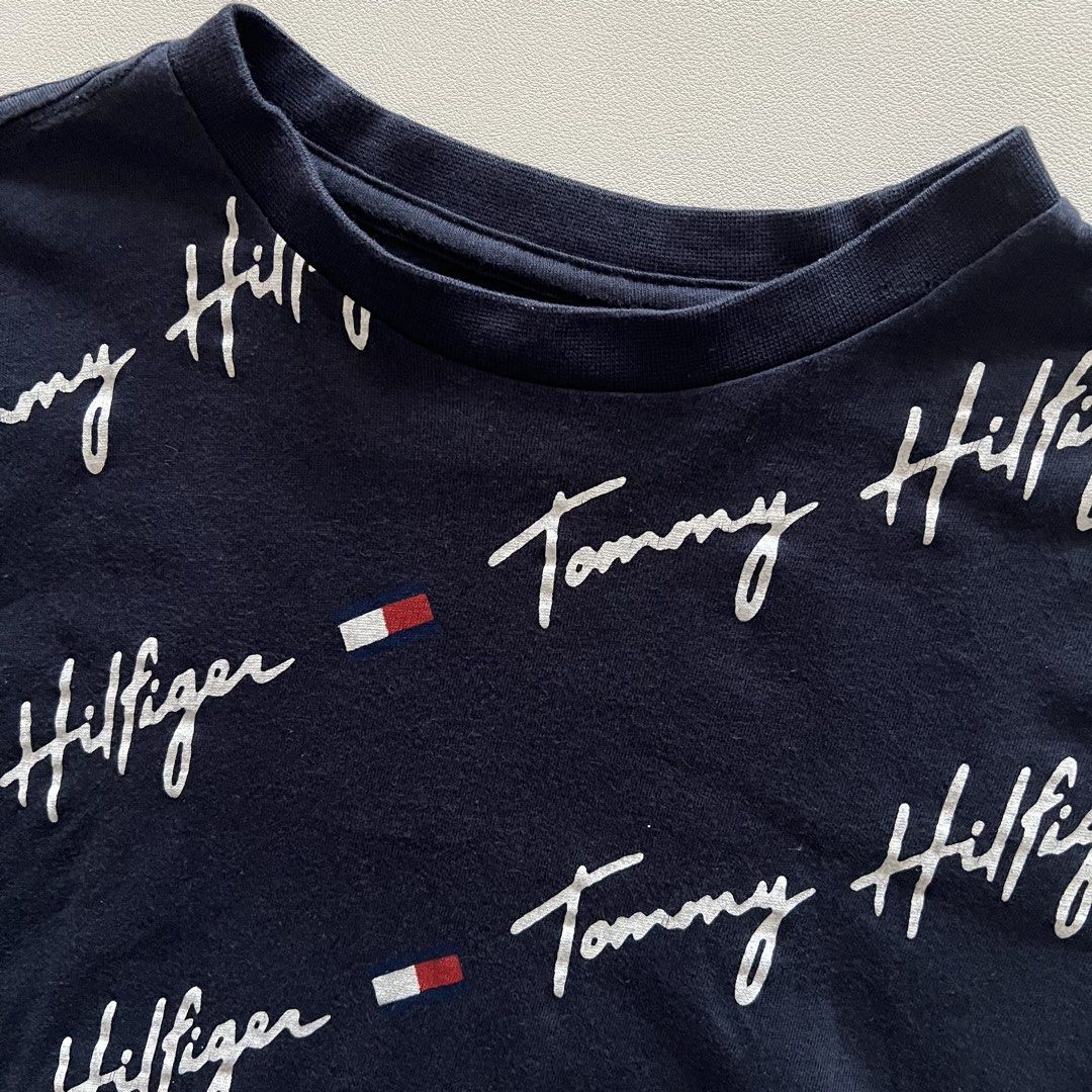 Tommy Hilfiger Navy Blue Shirt (Category: Babies & Kids Fashion) located in Pasay City. Submitted by littlebebekidsstuff (Listing ID 1468312040, Image 2). Description: Size: 5-6y.