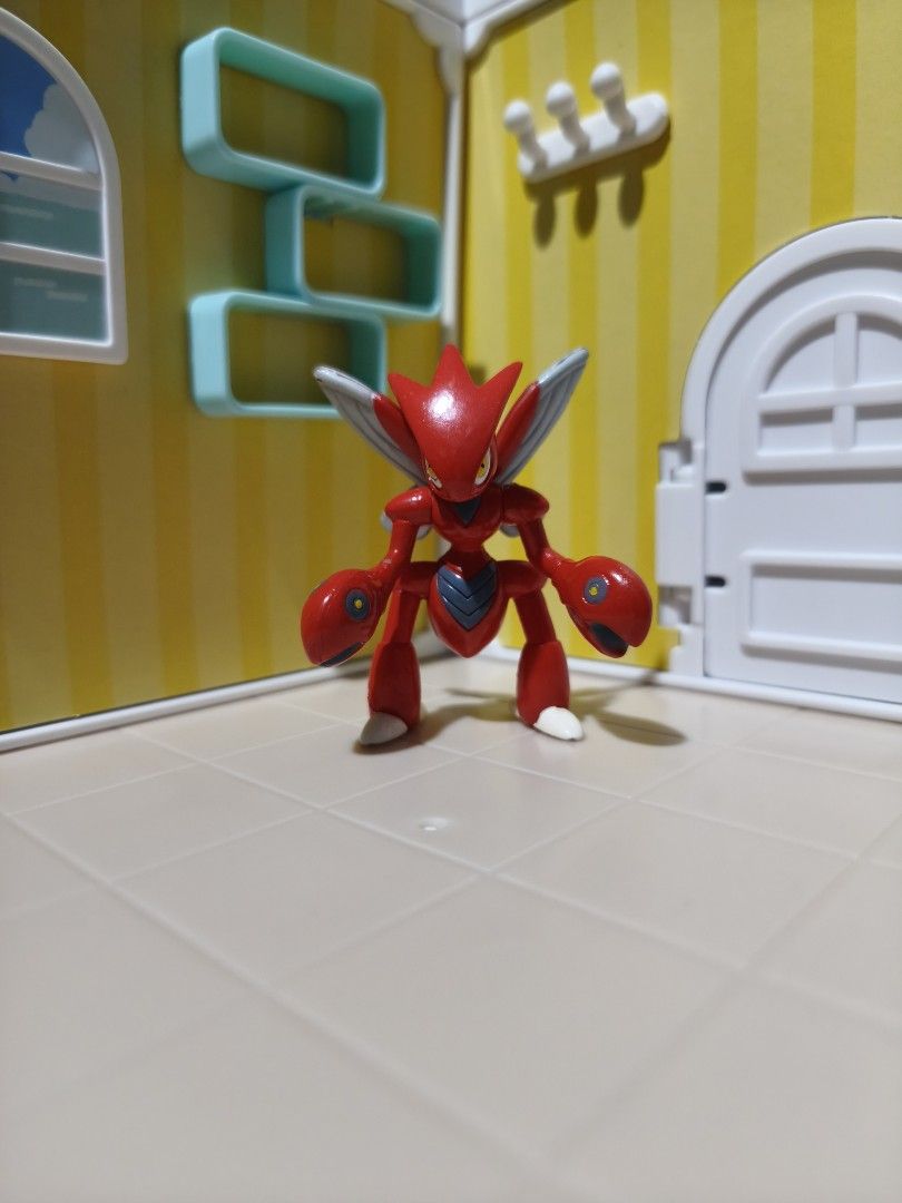 TOMY Pokemon Figure - Scizor (Category: Action & Battle Toys) located in Taguig. Submitted by lilrootshop (Listing ID 1468318031, Image 1). Description: ***Crossposted*** Price: 750 AUTHENTIC Pass sa lowballers! First to pay basis. No COD. For item reservation, a down payment of 50% or 100 pesos (whichever is less) is required. Down payment is non-refundable. One month reservation only. Location: Taguig (near BGC) MOP: GCash / Maya / GoTyme.