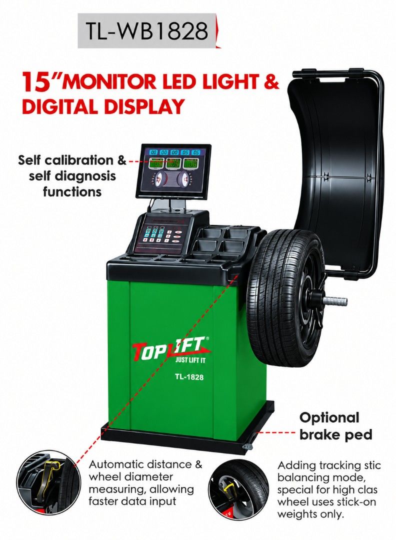 TopLift Wheel Balancer (Category: Construction Tools & Equipment) located in Caloocan City. Submitted by safewind-038a (Listing ID 1468306679, Image 2). Description: ❗PRE-SELL❗ ❗PRE-SELL❗ ❗PRE-SELL❗ Description, Specification, Model and Price below TopLyft Wheel Balancer Model: TL-WB1152 Price: 61,425 Optional Power Supply: 220V [Single Phase] Optional Motor Power: 0.20/0.37kw Balancing Speed: 20rpm Balancing Accuracy: +1g(+0.04oz) Measuring Time