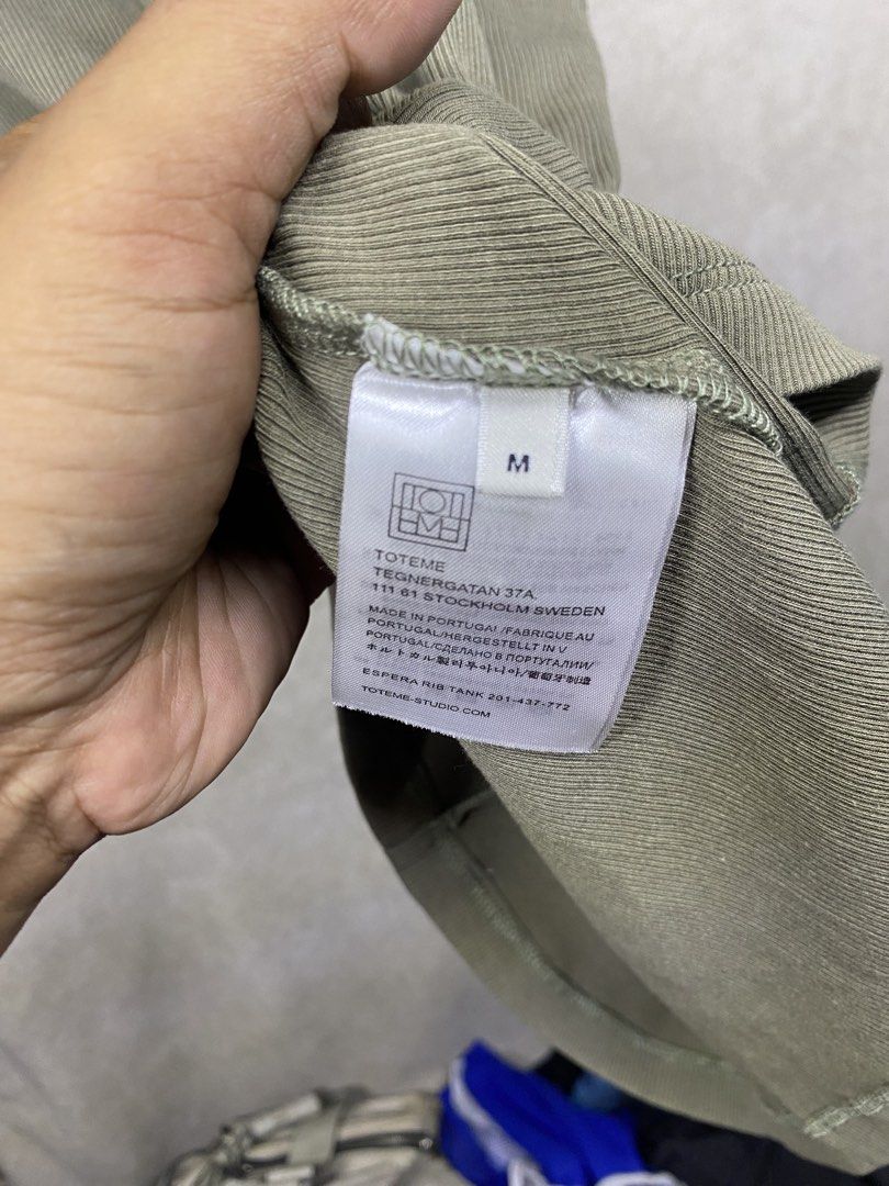 Toteme - Espera Rib Tanktop (Category: Activewear) located in Valenzuela. Submitted by rektasource.ph (Listing ID 1468414961, Image 3). Description: Toteme - Espera Rib Tanktop Size medium No issue Length: 23.5 Armpit to armpit: 14.5.