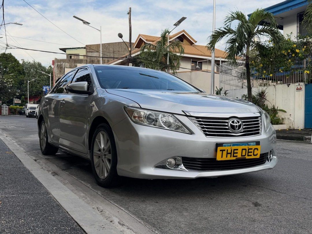 Toyota Camry 2.5V Auto (Category: Used Cars) located in Manila. Submitted by quality_cars (Listing ID 1468459305, Image 2). Description: FOR SALE - Guaranteed Best Buy! ✅ Brand: Toyota Model: Camry 2.5V Year Model: 2013 Transmission: AUTOMATIC Color: Silver Fuel Type: Gas Mileage: 81K Ending Plate: “3” Tuesday Coding MY SELLING PRICE: 433k Trade In Ok, Financing Ok All Stock Wood Panel All Leather Interior Electronic Power Seats Reclinable 2nd Ro