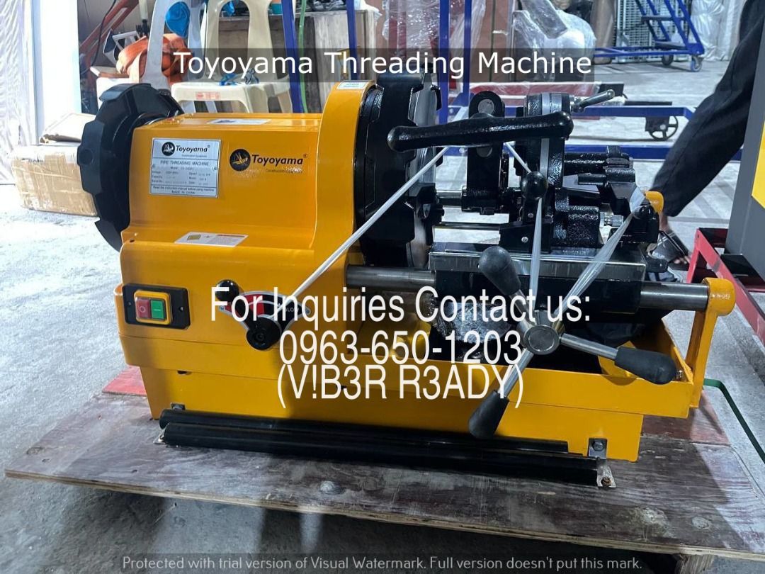 toyoyama threading machine 1/2 - 2 (Category: Other Home Furniture) located in Manila. Submitted by ramoseliza33488 (Listing ID 1468359855, Image 2). Description: .