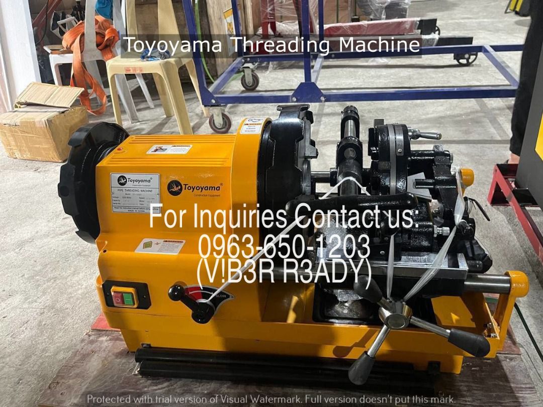 toyoyama threading machine 1/2 - 2 (Category: Other Home Furniture) located in Manila. Submitted by ramoseliza33488 (Listing ID 1468359855, Image 1). Description: .