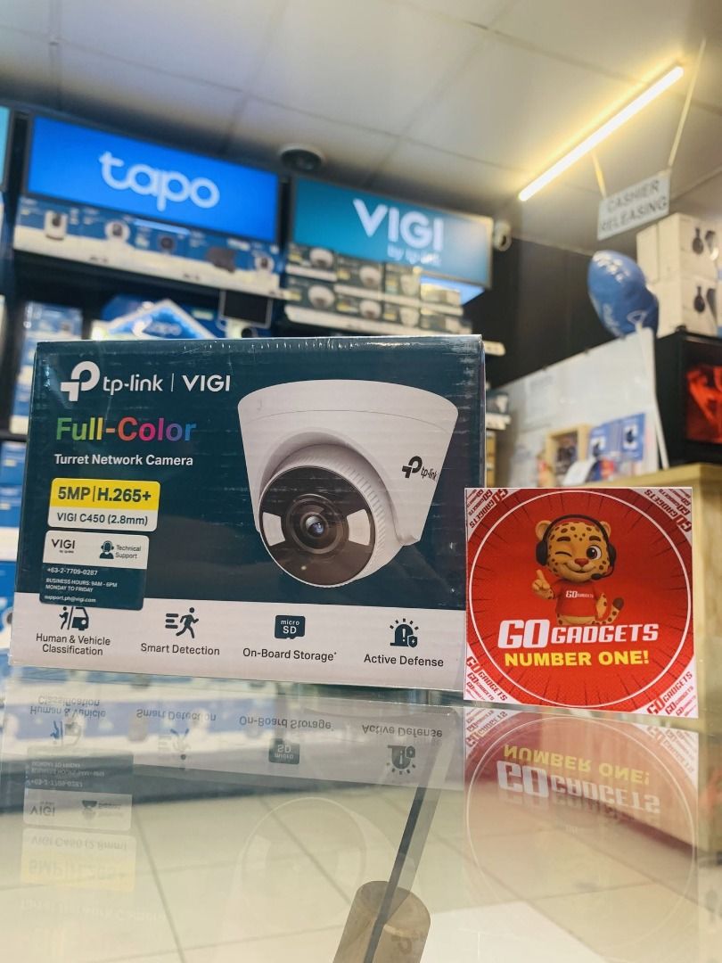 TP-Link VIGI C450 5MP Full-Color Turret Network Camera (Category: Security Systems & CCTV Cameras) located in Pasay City. Submitted by andrewww.z (Listing ID 1468367799, Image 1). Description: 📷🌈 5MP Full-Color Turret Sharp 5MP video with 24-hour full-color vision. Smart detection and compact design for clear day-night monitoring. ✅ Available Now | 🔒 Warranty | 💬 After-Sales Support 🔒 Suitable for: ✔ Homes ✔ Stores ✔ Offices ✔ Warehouses ✔ S