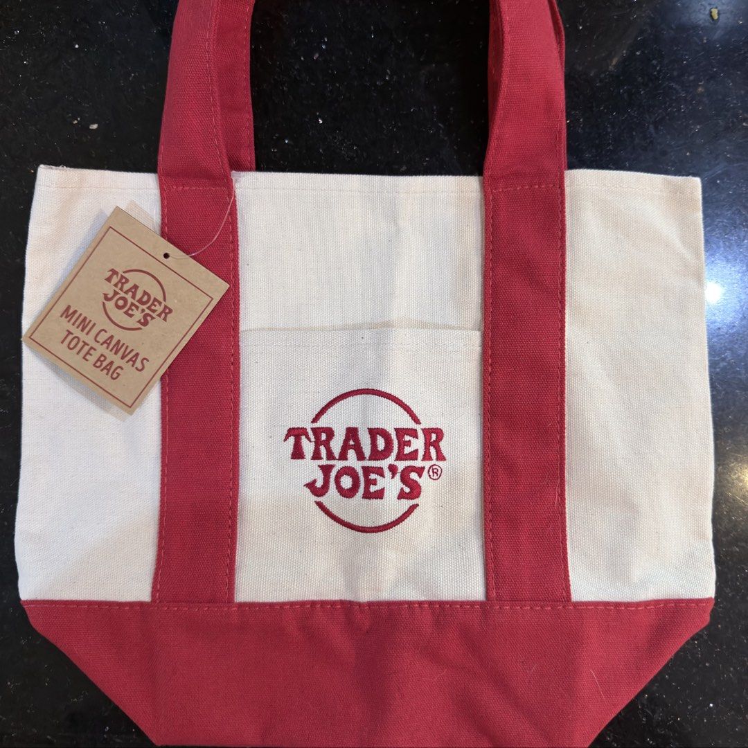 Trader Joe's Mini Canvas Tote Bag Red (Category: Tote Bags) located in Mandaluyong City. Submitted by sakura_peach (Listing ID 1468327905, Image 1). Description: .