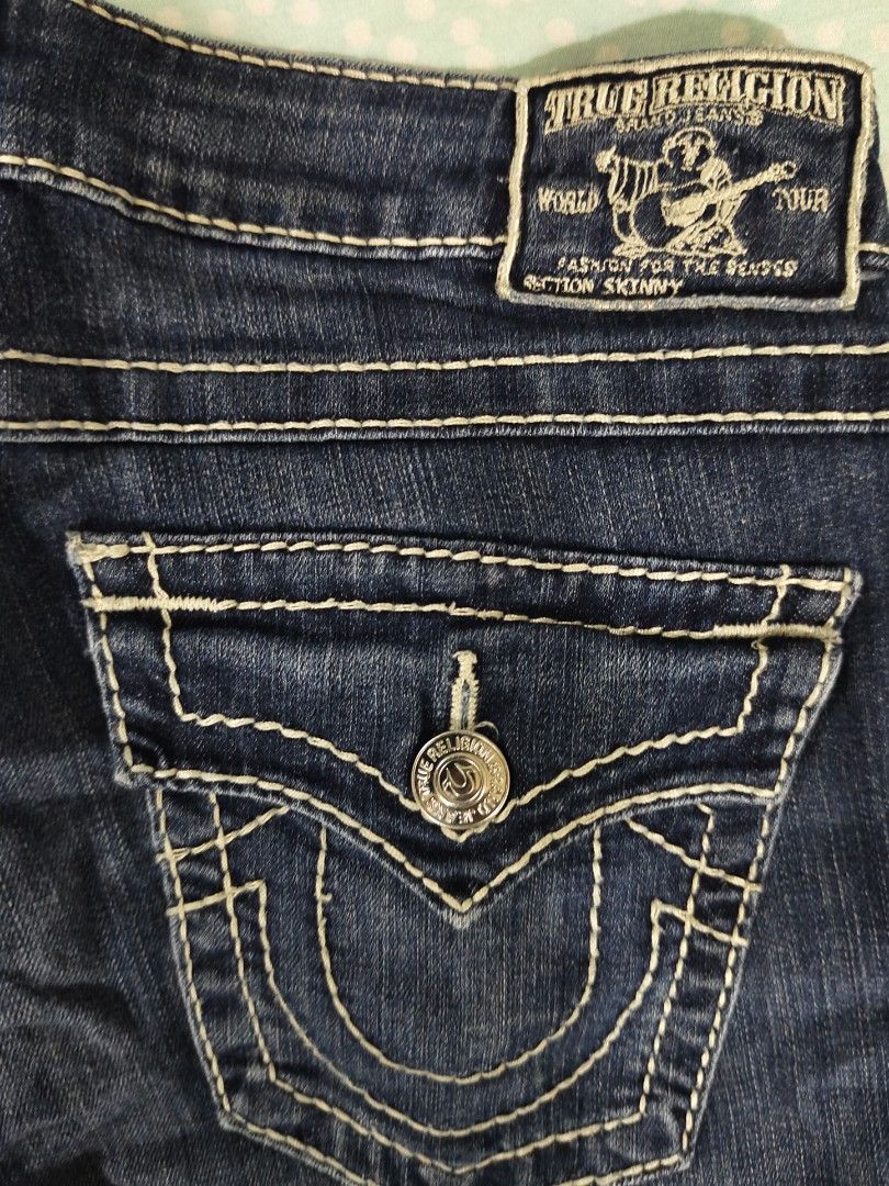 True Religion woman size 27 (Category: Jeans) located in Zamboanga. Submitted by ckealia (Listing ID 1468493064, Image 3). Description: good used condition no flaws like new woman size 27 can fit 29 length 34 inches low waist.
