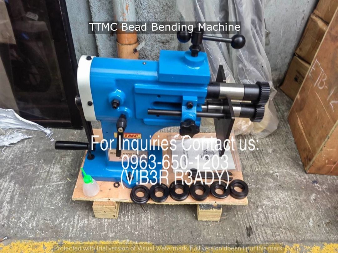 TTMC Bead Bending Machine Specs: TB-12 (Category: Other Home Furniture) located in Manila. Submitted by ramoseliza33488 (Listing ID 1468355629, Image 3). Description: .