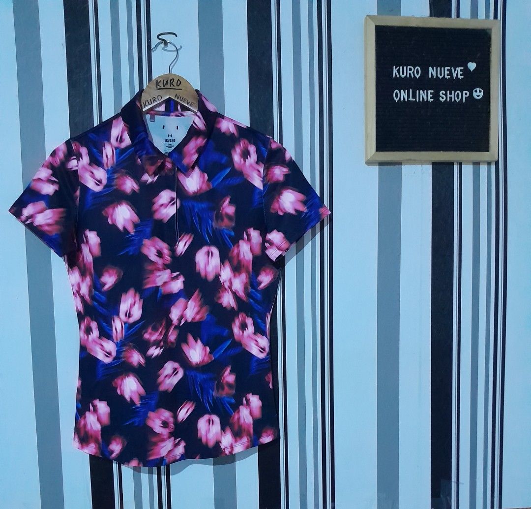 Under Armour (Category: Shirts) located in Lucena. Submitted by kuronueve0909 (Listing ID 1468399570, Image 1). Description: Under Armour WOMEN'S Size: large Width: 18 Length: 25 Price: ₱950 No issue ✅️ Ready to wear ✅️.