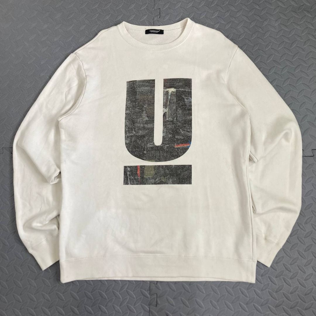 Undercover – 30th Anniversary "U/Scab” Logo Sweatshirt (Category: Sleep and Loungewear) located in Quezon City. Submitted by archived.g (Listing ID 1468309444, Image 2). Description: Undercover – 30th Anniversary "U/Scab” Logo Sweatshirt - Brand: Undercover Made in: Japan Year: 2020 Material: Cotton Color: White Size on tag: 5 Measurements (laid flat) Shoulders: 20.5" Sleeves: 28” Width: 22.5“ Hem: 22" Length: 30” Color rating: 8.5/10 Condition o