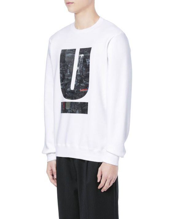 Undercover – 30th Anniversary "U/Scab” Logo Sweatshirt (Category: Sleep and Loungewear) located in Quezon City. Submitted by archived.g (Listing ID 1468309444, Image 1). Description: Undercover – 30th Anniversary "U/Scab” Logo Sweatshirt - Brand: Undercover Made in: Japan Year: 2020 Material: Cotton Color: White Size on tag: 5 Measurements (laid flat) Shoulders: 20.5" Sleeves: 28” Width: 22.5“ Hem: 22" Length: 30” Color rating: 8.5/10 Condition o