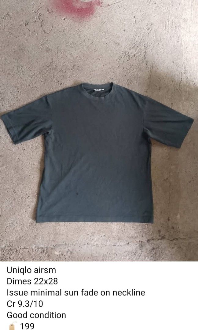 Uniqlo airism (Category: Tshirts & Polo Shirts ) located in Manila. Submitted by thereal_jeysiii0225 (Listing ID 1468377419, Image 2). Description: .