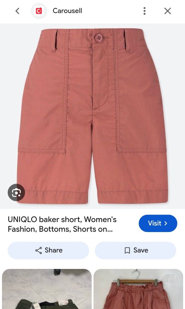 UNIQLO BAKER SHORTS (freeshipping) (Category: Shorts) located in Quezon City. Submitted by gyl-stop (Listing ID 1468427208, Image 2). Description: free shipping 28 x 16 excellent condi cr: 9.8/10 issue: none.