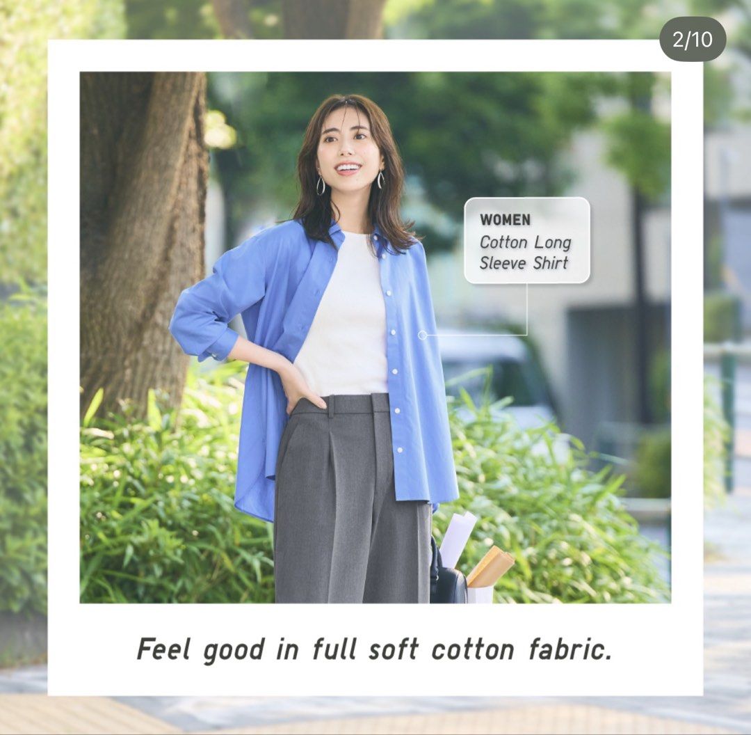UNIQLO cotton oversized top (Category: Longsleeves) located in San Jose del Monte. Submitted by mamiracky (Listing ID 1468380879, Image 1). Description: .