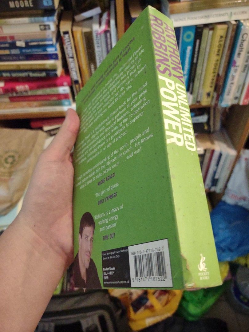 Unlimited Power by Anthony Robbins (Category: Storybooks) located in Manila. Submitted by preloved.christine (Listing ID 1468468864, Image 2). Description: - Title: Anthony Robbins Classic Book on Personal Achievement and NLP - Format: Paperback - Topics: Mindset, neurology, and success strategies - Condition: Good read, pages are fully intact with inside diagrams, minor cover edge wear from reading - Perfect for: Self-improvement fans and person