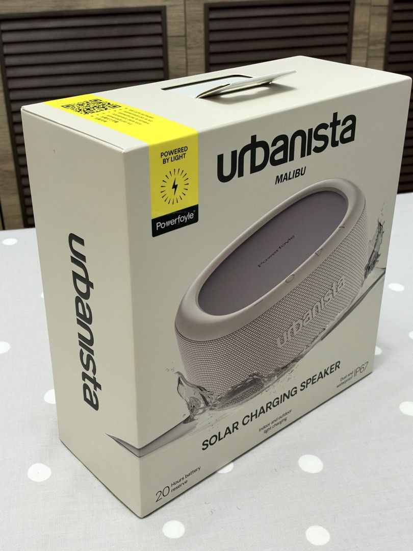 Urbanista Solar Charging Speaker (Category: Other Mobile & Gadget Accessories) located in Taguig. Submitted by tc.shop_ (Listing ID 1468460501, Image 2). Description: BRAND NEW & SEALED! Price is negotiable Original Price: ₱8,990.