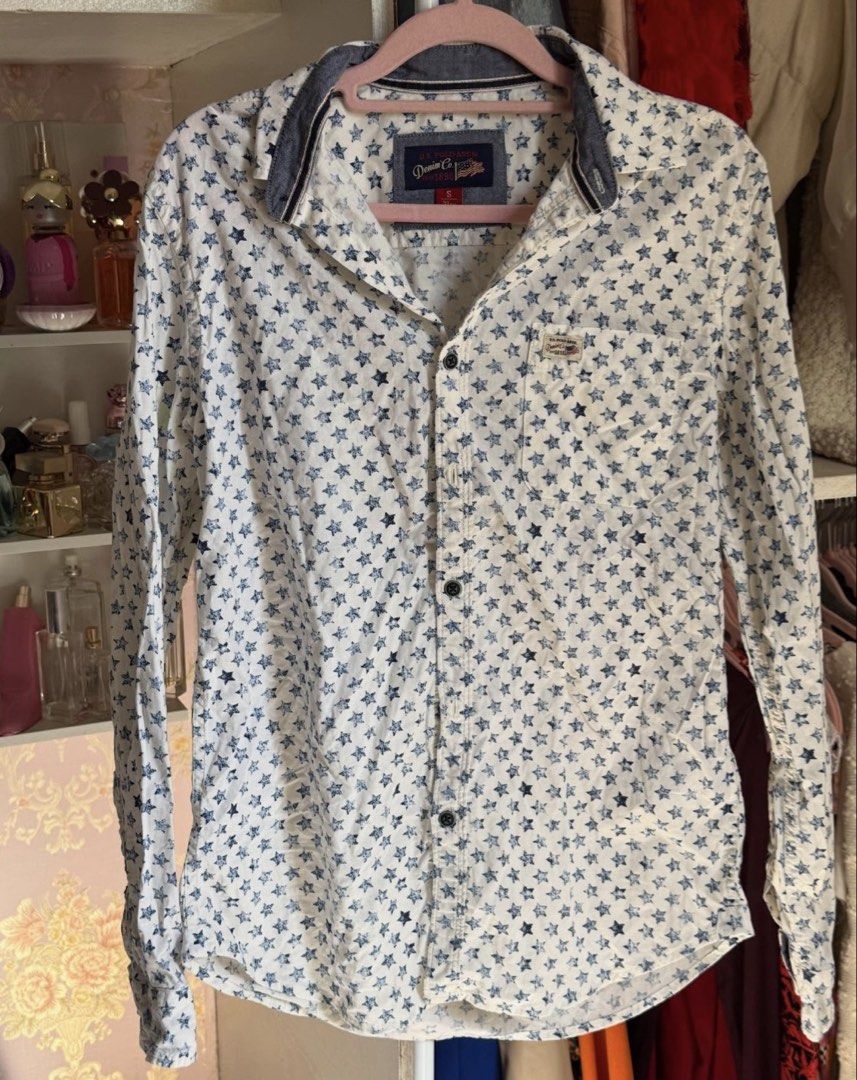 US Polo Assn. Star Pattern Button Up Long-Sleeve Polo (Category: Longsleeves) located in Lapu Lapu. Submitted by bzzzzarah (Listing ID 1468476937, Image 1). Description: .