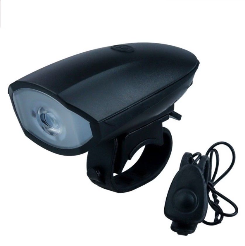 USB Solar Powered LED Bicycle Headlight with Horn (Category: Bicycles) located in Mandaluyong City. Submitted by theosystem (Listing ID 1468409238, Image 1). Description: - Dual-powered LED bicycle headlight (solar panel & USB rechargeable) - Includes wired horn control button for added safety - Bright front beam for safe night riding - Quick and easy handlebar attachment/removal - Charging cable NO BOX WITH FREE USED REAR LIGHT TAKE ALL FOR 249.