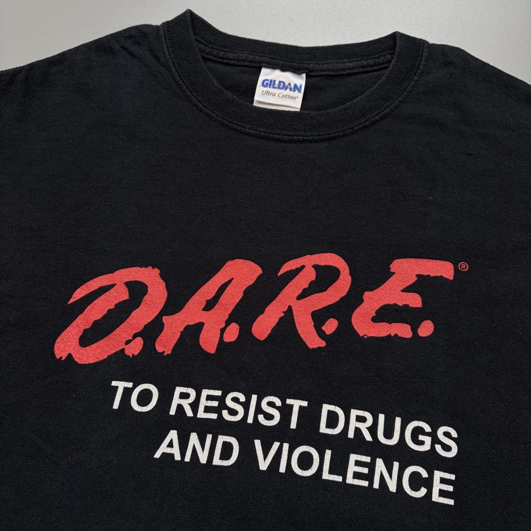 Vintage Dare by Gildan (Category: Activewear) located in Cavite. Submitted by onebeancent (Listing ID 1468431399, Image 2). Description: Size: Small (Vintage) Dimension: 18" Width | 25" Length Color: Black Color Rate: 9.5/10 Issue: None Condition: Excellent Price: 750php Additional Shipping Fee (J&T Small Pouch) 75php Luzon 100php visayas 120php mindanao .