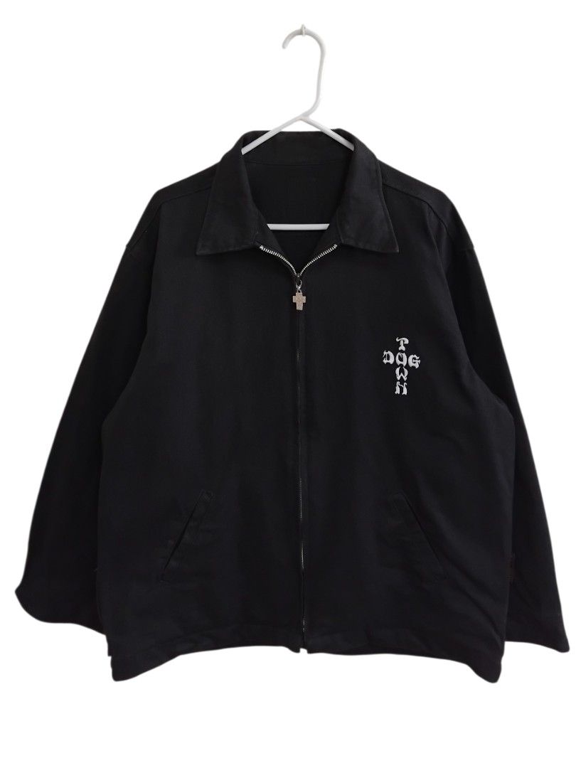 Vintage Dog Town Black Devil Sukajan Canvas Work Jacket (Category: Coats, Jackets and Outerwear) located in Pasig City. Submitted by hustlexcurate (Listing ID 1468360944, Image 2). Description: Vintage Dog Town Black Devil Sukajan Canvas Work Jacket Freesize on tag best fits XL Dimensions: 26X30.