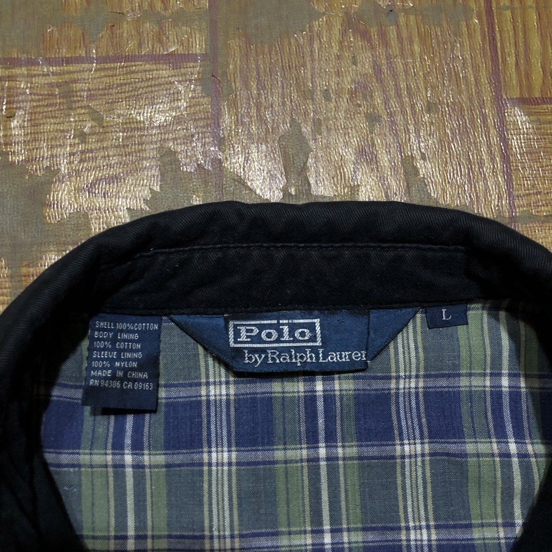 Vintage Harrington Polo RL (Category: Coats, Jackets and Outerwear) located in Dasmarinas. Submitted by cornyxmessy (Listing ID 1468466057, Image 2). Description: excellent condition minor sign of usage boxy fit width - 26 length - 28.