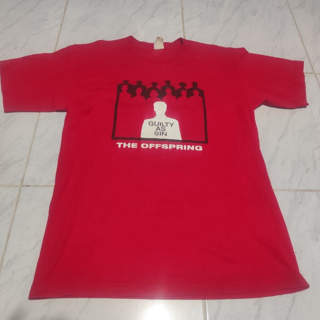 Vintage Offspring Guilty As Sin Giant Tag (Category: Tshirts & Polo Shirts ) located in Manila. Submitted by buyybustt (Listing ID 1468313618, Image 2). Description: 29x20 Size Large 10/10 Condition No Issue Except I Never Wash It When I Get It Cut Main Tag (Giant Tag) I Price It Base on The Authenticity/Rareness/Condition I already Authenticate it 100% LEGIT Still Negotiable for those who Appreciate It Dm.
