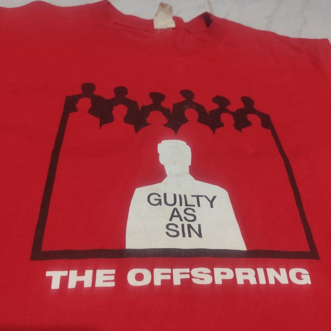 Vintage Offspring Guilty As Sin Giant Tag (Category: Tshirts & Polo Shirts ) located in Manila. Submitted by buyybustt (Listing ID 1468313618, Image 3). Description: 29x20 Size Large 10/10 Condition No Issue Except I Never Wash It When I Get It Cut Main Tag (Giant Tag) I Price It Base on The Authenticity/Rareness/Condition I already Authenticate it 100% LEGIT Still Negotiable for those who Appreciate It Dm.