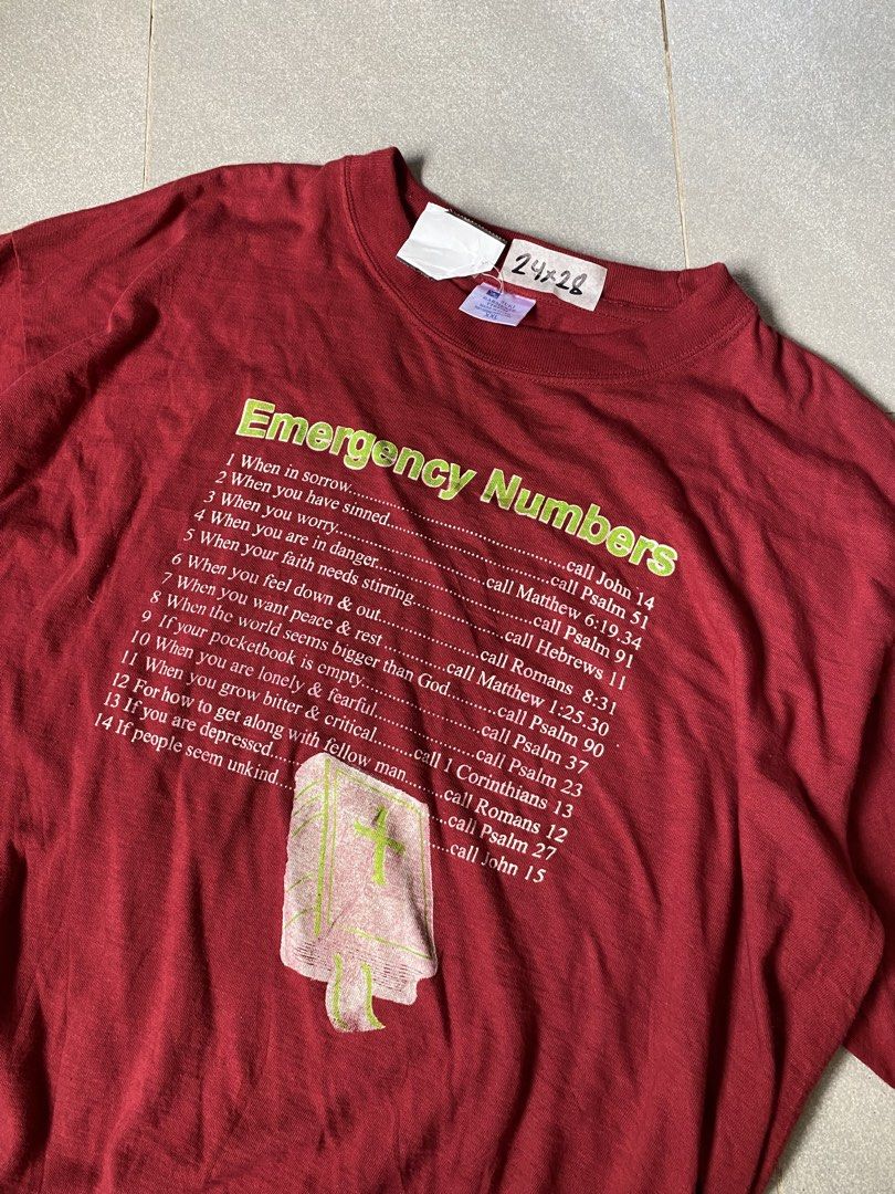 Vintage Religious Tshirt (Category: Tshirts & Polo Shirts ) located in Digos. Submitted by thriftflexph (Listing ID 1468352952, Image 1). Description: Size&Dimes:24/28 Color&Condi:9.5/10 issue:none DM for more information 🫶 Items are all thrifted/Handpicked Can ship nationwide🇵🇭 Add Shipping Fee ✈️🎁.