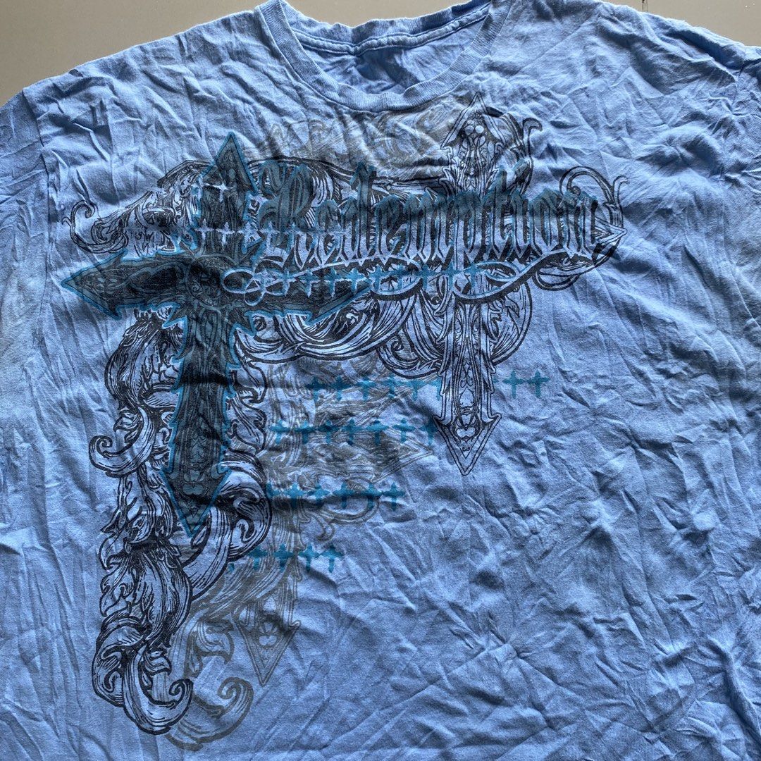 Vintage Y2K Chemistry "Redemption" Graphic Tee (Category: Tshirts & Polo Shirts ) located in Cabuyao City. Submitted by stuffwarsph (Listing ID 1468286562, Image 3). Description: Vintage Y2K Chemistry "Redemption" Graphic Tee XL Width 25 Length 30.5 Good condition Issue may light stain lang sa armpit pero hindi sobrang lala walang pinholes ₱300.