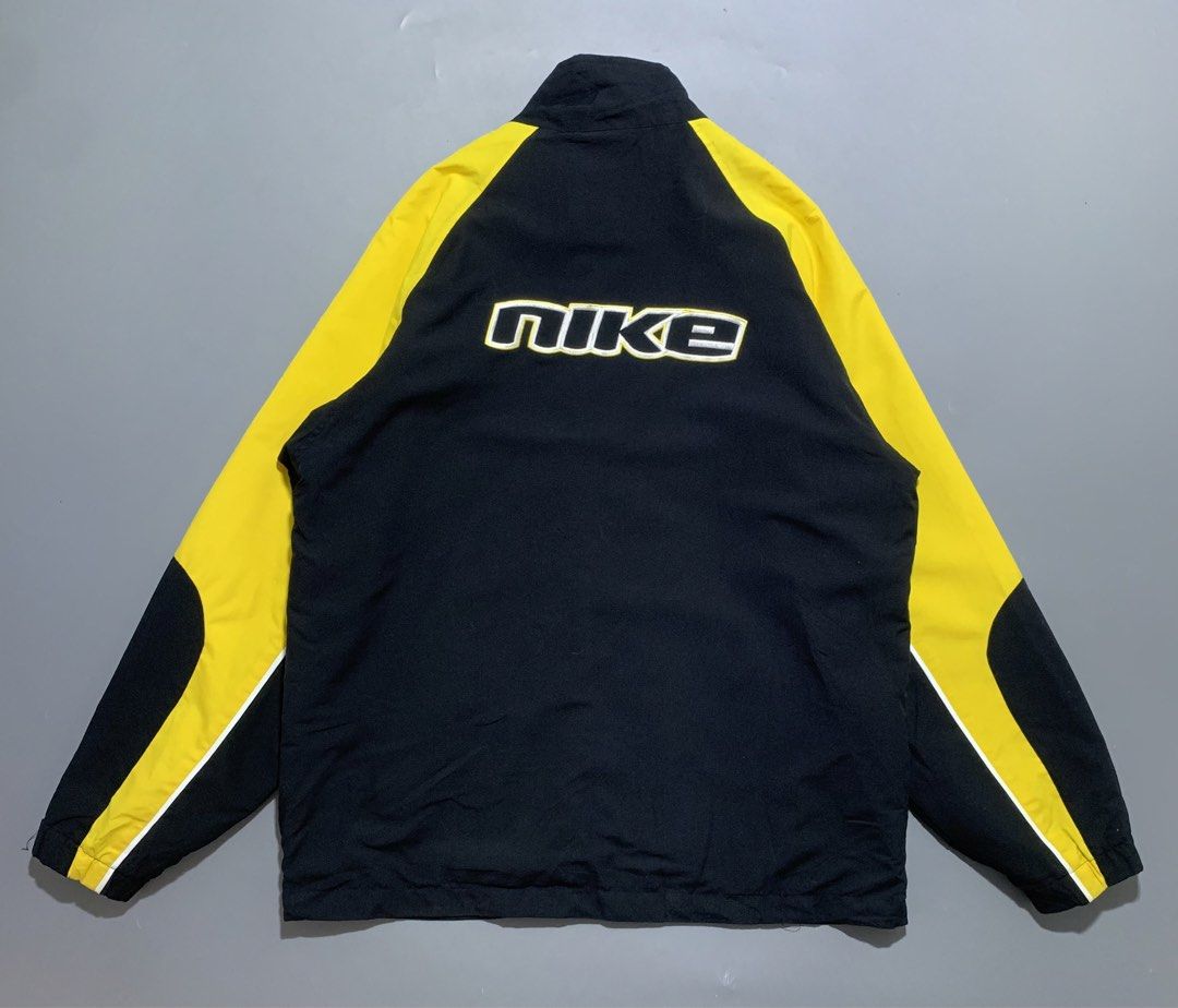 Vintage Y2K Nike 2000s Track Jacket (Category: Coats, Jackets and Outerwear) located in Mabalacat. Submitted by thrift_trap (Listing ID 1468411386, Image 2). Description: Dimes: W23.5 x L28 (Size: XL on tag) Condition: Excellent Issue (s): See pics, minimal stain Color rate: 9.5/10 Complete tags🏷️ Color may vary due lighting‼️.
