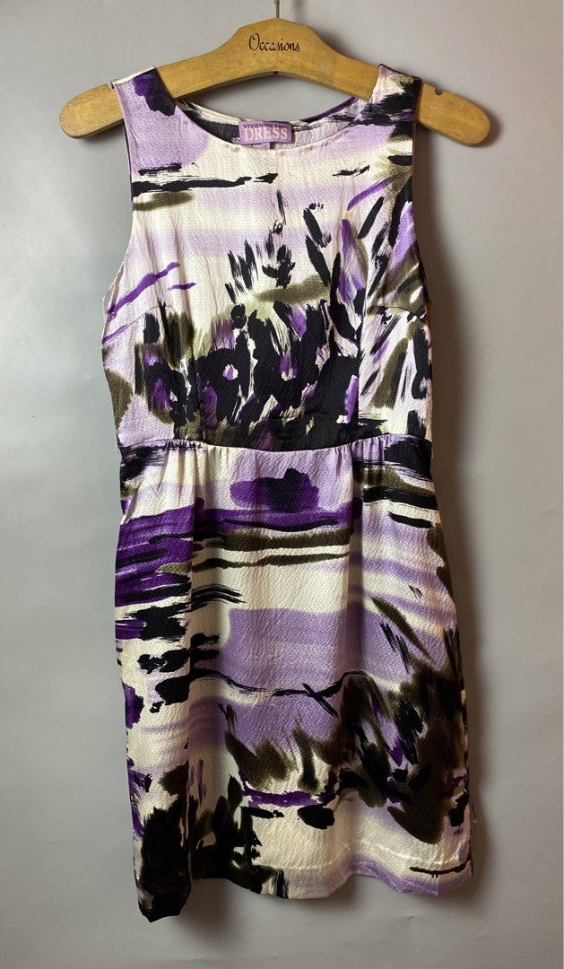 Vivienne Tam Dresses (Category: Dresses) located in Quezon City. Submitted by loloyz123 (Listing ID 1468307953, Image 1). Description: Vivienne Tam Dresses Condition: Very good Color rate: 10/10 Color: Purple/ Black/White Size: 4 L: 35 W: 16 inches.