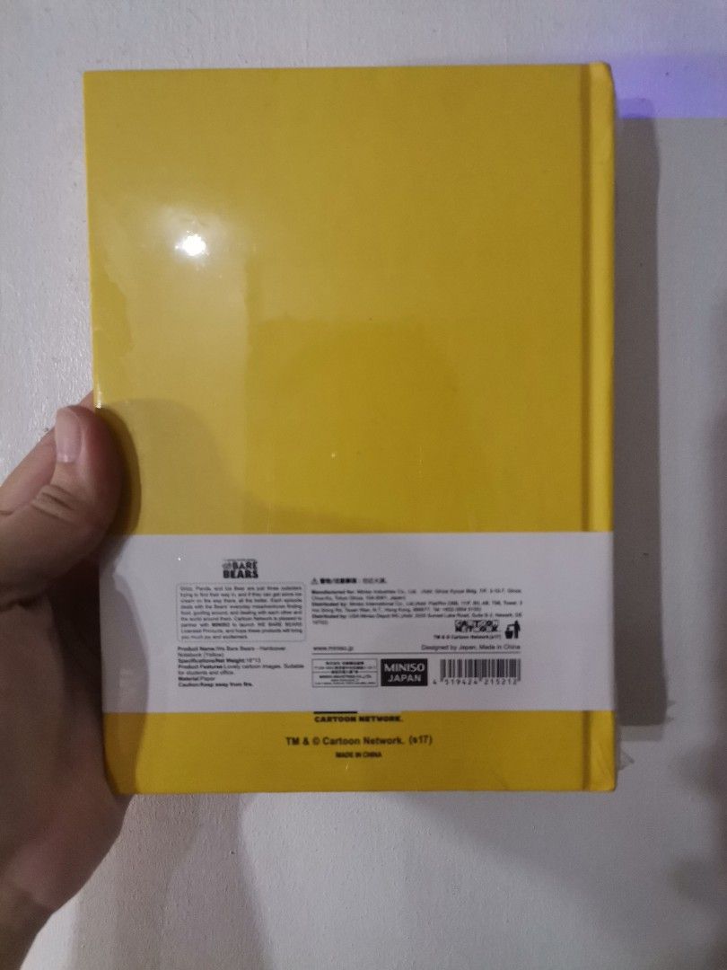WE BARE BEARS GRIZZ NOTEBOOK (Category: Stationery & School Supplies) located in Makati City. Submitted by kookybearsstuff (Listing ID 1468404085, Image 3). Description: Miniso We Bare Bears Notebook Still sealed.