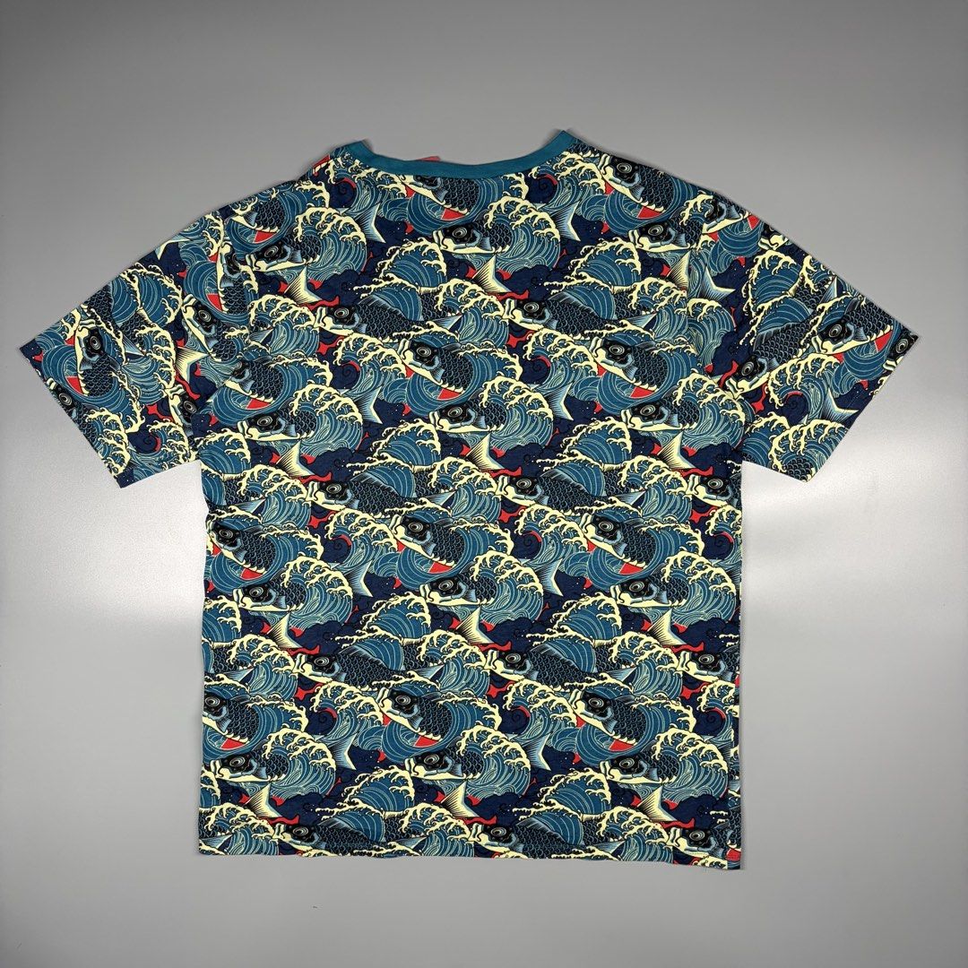 Wesc AOP Oden Koi (Category: Activewear) located in Cavite. Submitted by onebeancent (Listing ID 1468426660, Image 2). Description: Size: XL Dimension: 24" Width | 30" Length Color: Teal Green Color Rate: 10/10 Issue: None Condition: Like new‼️ Price: 850php Additional Shipping Fee (J&T Small Pouch) 75php Luzon 100php visayas 120php mindanao.