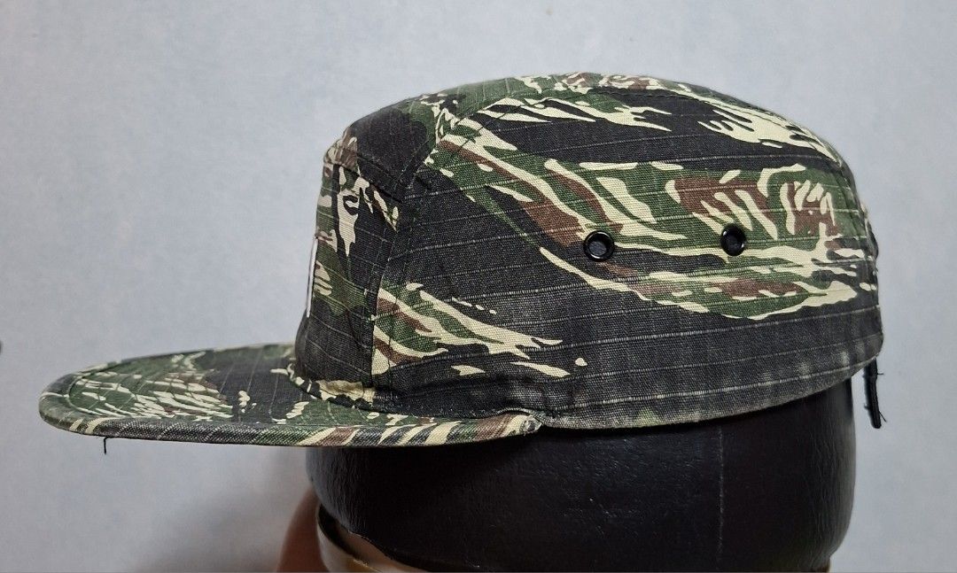 Wide Awake Still Dreaming Camo 5-Panel Hat (Category: Caps & Hats) located in Taguig. Submitted by AlfonsoJaimepreloved (Listing ID 1468461719, Image 3). Description: Wide Awake & Still Dreaming Camou 5 Panel Hat By : Yupoong Adult / Seat Belt type Embroidered / 100% Cotton Camouflage Colorway Issue : - have unnoticeable ripped both side of the upper brim Price : 480 Location : ibayo Tipas Taguig City MOD : Lalamove / LBC / J&T at buyer expense M