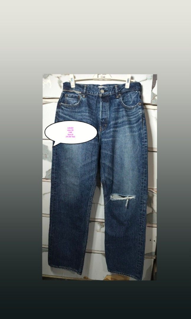 WIDELEG DENIM PANTS 30 (Category: Jeans) located in Quezon City. Submitted by ahyaladyblue (Listing ID 1467033317, Image 1). Description: .