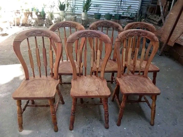 Windsor chairs narra wood (Category: Chairs) located in Manila. Submitted by carmelites36250 (Listing ID 1468350492, Image 3). Description: #forsale Old Windsor Chair Made of solid narra wood Size: L16 W17 H18-38.5inch Stripped & varnished 6pcs available take all -18, 000 ✅✅ Pm me ☎☎☎☎.