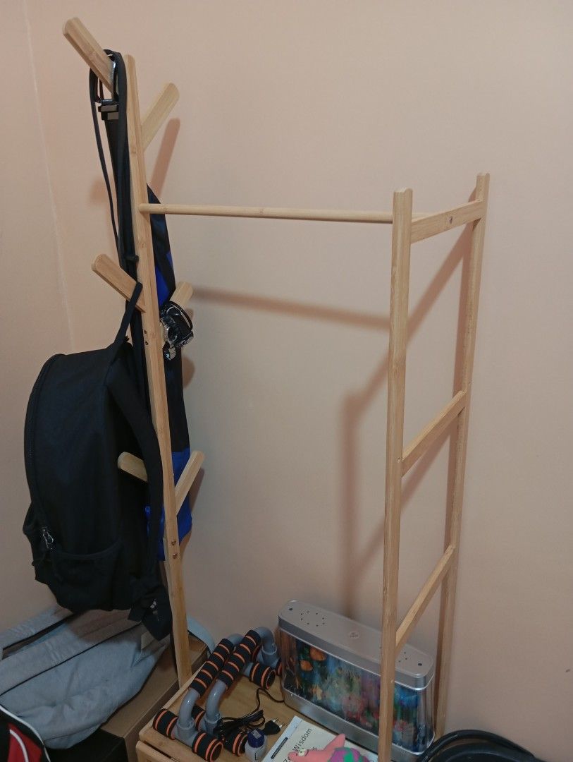 Wooden Cabinet / Clothes Rack (Category: Shelves, Cabinets & Racks) located in Quezon City. Submitted by lorenzo_yu (Listing ID 1468329407, Image 3). Description: .