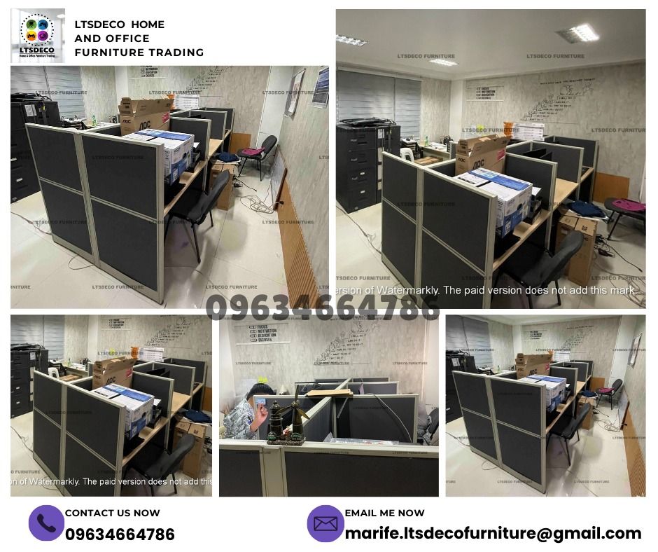 workstation table customized office partition furnitures (Category: Office Furniture & Fixtures) located in Caloocan City. Submitted by cheska.ltsdeco (Listing ID 1468351204, Image 3). Description: 👉Are you looking for WORKSTATION, MODULAR CUBICLES OFFICE PARTITION, and OFFICE FURNITURE SUPPLIER? LTSDECO Furniture, is direct supplier, manufacturer, and trusted provider of high quality, affordable and durable modular office divider partition, hom