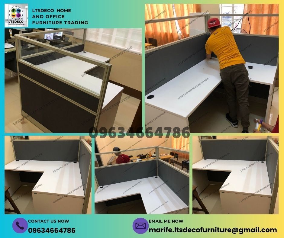 workstation table customized office partitin furnitures (Category: Office Furniture & Fixtures) located in Caloocan City. Submitted by cheska.ltsdeco (Listing ID 1468351989, Image 1). Description: 👉Are you looking for WORKSTATION, MODULAR CUBICLES OFFICE PARTITION, and OFFICE FURNITURE SUPPLIER? LTSDECO Furniture, is direct supplier, manufacturer, and trusted provider of high quality, affordable and durable modular office divider partition, home