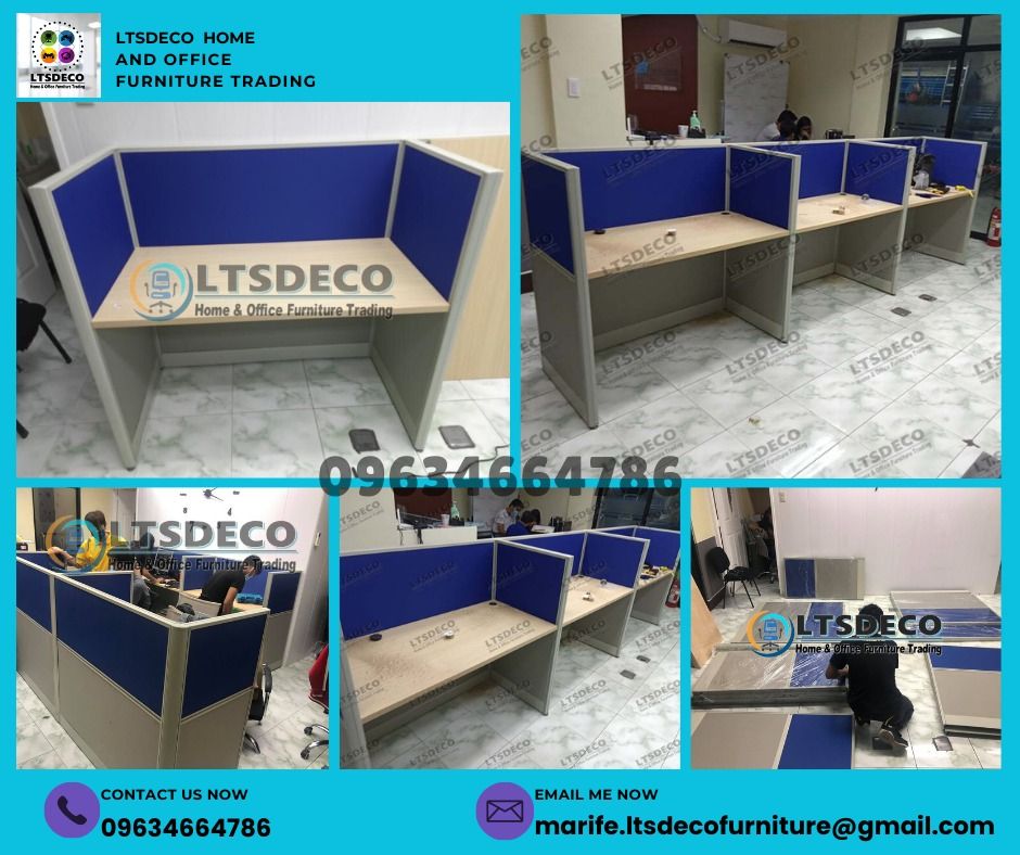 workstation table customized office partition furnitures (Category: Office Furniture & Fixtures) located in Quezon City. Submitted by lailace (Listing ID 1468357396, Image 2). Description: 👉Are you looking for WORKSTATION, MODULAR CUBICLES OFFICE PARTITION, and OFFICE FURNITURE SUPPLIER? LTSDECO Furniture, is direct supplier, manufacturer, and trusted provider of high quality, affordable and durable modular office divider partition, home and off