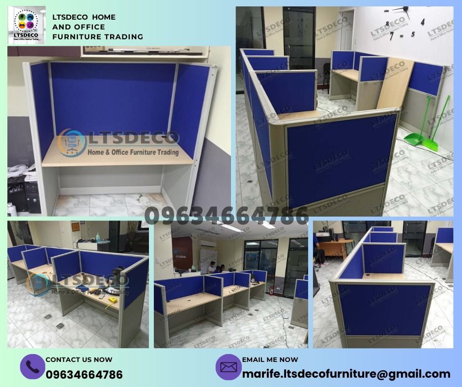 workstation table customized office partition furnitures (Category: Office Furniture & Fixtures) located in Quezon City. Submitted by lailace (Listing ID 1468357396, Image 3). Description: 👉Are you looking for WORKSTATION, MODULAR CUBICLES OFFICE PARTITION, and OFFICE FURNITURE SUPPLIER? LTSDECO Furniture, is direct supplier, manufacturer, and trusted provider of high quality, affordable and durable modular office divider partition, home and off