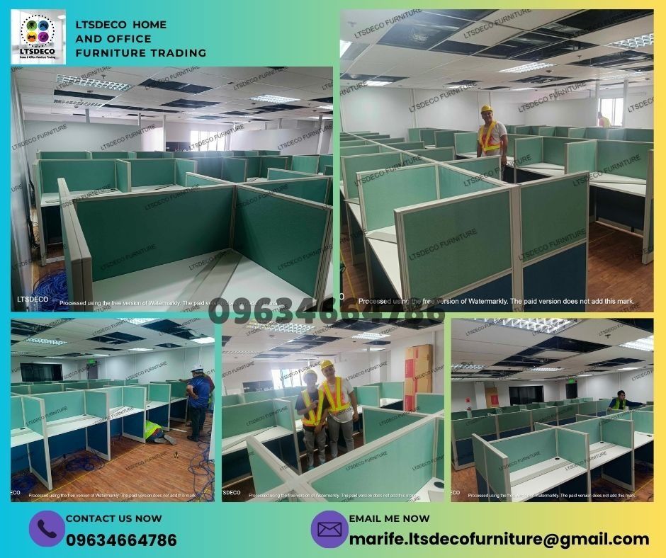 workstation table modular customized office partitions furniture (Category: Office Furniture & Fixtures) located in Caloocan City. Submitted by cheska.ltsdeco (Listing ID 1468352075, Image 3). Description: 👉Are you looking for WORKSTATION, MODULAR CUBICLES OFFICE PARTITION, and OFFICE FURNITURE SUPPLIER? LTSDECO Furniture, is direct supplier, manufacturer, and trusted provider of high quality, affordable and durable modular office divider partit