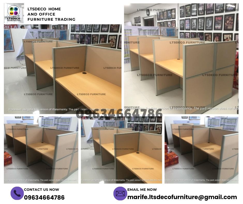 workstation table modular office partition furnitures (Category: Office Furniture & Fixtures) located in Caloocan City. Submitted by cheska.ltsdeco (Listing ID 1468353629, Image 1). Description: 👉Are you looking for WORKSTATION, MODULAR CUBICLES OFFICE PARTITION, and OFFICE FURNITURE SUPPLIER? LTSDECO Furniture, is direct supplier, manufacturer, and trusted provider of high quality, affordable and durable modular office divider partition, home a