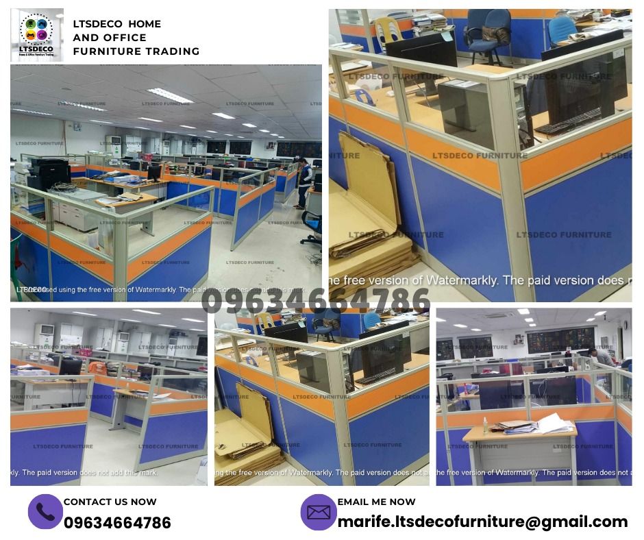 workstation table modular office partition furniture customized (Category: Office Furniture & Fixtures) located in Caloocan City. Submitted by cheska.ltsdeco (Listing ID 1468355419, Image 1). Description: 👉Are you looking for WORKSTATION, MODULAR CUBICLES OFFICE PARTITION, and OFFICE FURNITURE SUPPLIER? LTSDECO Furniture, is direct supplier, manufacturer, and trusted provider of high quality, affordable and durable modular office divider partiti