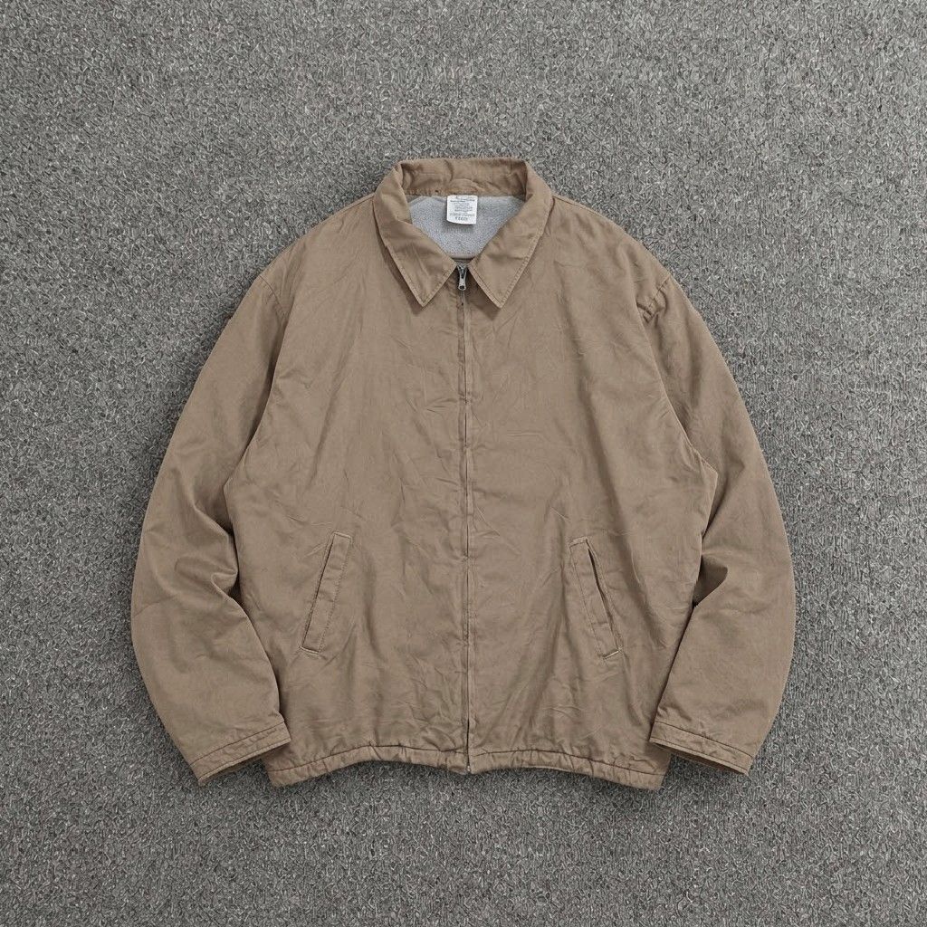 Washington harrington jacket (Category: Coats, Jackets and Outerwear) located in Batangas. Submitted by lelethrift.com (Listing ID 1468375390, Image 1). Description: Washington Workwear harrington jacket Size: XL excellent condition heavy khaki Cotton inner lining Ready to wear, napa laundry na.
