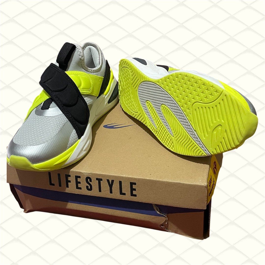 World Balance Change Pace BB Grey Green Size 36 (Category: Sneakers) located in Valenzuela. Submitted by thrina_kira (Listing ID 1468285943, Image 2). Description: - Brand: World Balance Change Pace BB - Color: Grey and Neon Green - Size: EU 36 - Condition: Brand new, tried on indoors only (never worn outside) - Features: Slip-on build, wide cross-strap, and Bounce Pad insole system for ultimate comfort - Inclusions: Original box and tag included